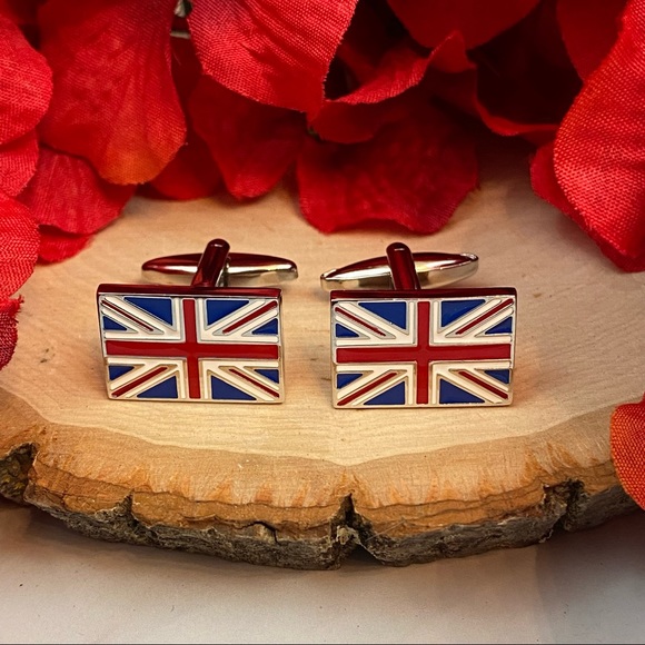 Union Jack United Kingdom Flag Cufflinks - Picture 8 of 16